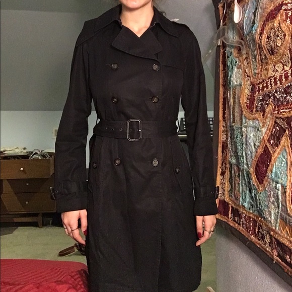 Banana Republic Jackets & Blazers - Black Waterproof Banana Republic Pea Coat